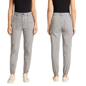 KANCAN Utility Jogger Jeans Women Size 9/28 Gray High Rise Cargo Style KC7927GR